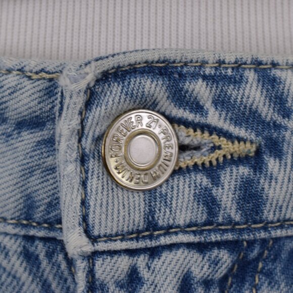 Forever 21 Medium Wash Denim Carpenter Cotton/Tencel Jeans size US 26 - Picture 7 of 10